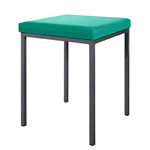Stool with cushion, L x W 40 x 40 cm, frame color anthracite
