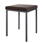 Stool with cushion, L x W 40 x 40 cm, frame color anthracite