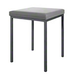 Stool with cushion, L x W 40 x 40 cm, frame color anthracite