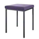 Stool with cushion, L x W 40 x 40 cm, frame color anthracite