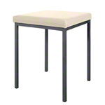 Stool with cushion, L x W 40 x 40 cm, frame color anthracite