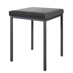 Stool with cushion, L x W 40 x 40 cm, frame color anthracite