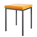 Stool with cushion, L x W 40 x 40 cm, frame color anthracite