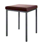 Stool with cushion, L x W 40 x 40 cm, frame color anthracite