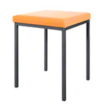 Stool with cushion, L x W 40 x 40 cm, frame color anthracite