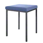 Stool with cushion, L x W 40 x 40 cm, frame color anthracite