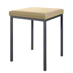 Stool with cushion, L x W 40 x 40 cm, frame color anthracite