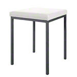 Stool with cushion, L x W 40 x 40 cm, frame color anthracite
