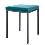 Stool with cushion, L x W 40 x 40 cm, frame color anthracite