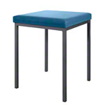 Stool with cushion, L x W 40 x 40 cm, frame color anthracite