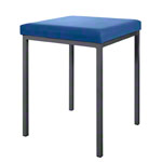 Stool with cushion, L x W 40 x 40 cm, frame color anthracite