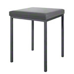 Stool with cushion, L x W 40 x 40 cm, frame color anthracite
