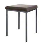 Stool with cushion, L x W 40 x 40 cm, frame color anthracite