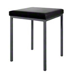 Stool with cushion, L x W 40 x 40 cm, frame color anthracite