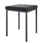 Stool with cushion, L x W 40 x 40 cm, frame color anthracite