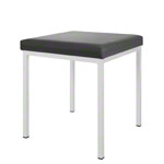 Stool with cushion, L x W 40 x 40 cm, frame color white
