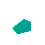 Storage wedge, LxWxH 50x50x30 / 2 cm