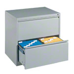 Suspension filing cabinet with 2 drawers, LxWxH 73,3x78,7x59 cm, with two lanes