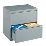 Suspension filing cabinet with 2 drawers, LxWxH 73,3x78,7x59 cm, with two lanes