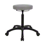Swivel stool standard with comfort padding and roles