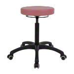 Swivel stool standard with comfort padding and roles