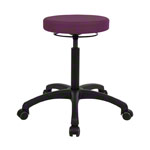 Swivel stool standard with comfort padding and roles