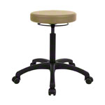 Swivel stool standard with comfort padding and roles