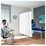 Telescopic sight protection 210 cm with curtain 175 cm