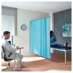 Telescopic sight protection 210 cm with curtain 175 cm