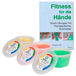 Theraflex therapy plasticine 450 g, set of 3 incl. book
