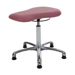 Therapy stool with cushion, exclusive with glides