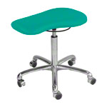Therapy stool with cushion, exclusive with wheels