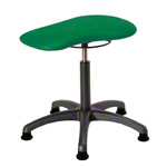 Therapy stool with cushion, standard with glides