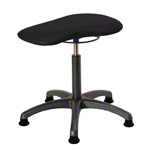 Therapy stool with cushion, standard with glides