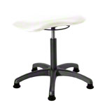 Therapy stool with cushion, standard with glides
