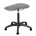 Therapy stool with cushion, standard with glides