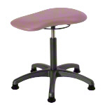 Therapy stool with cushion, standard with glides