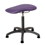 Therapy stool with cushion, standard with glides