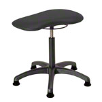Therapy stool with cushion, standard with glides