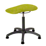 Therapy stool with cushion, standard with glides