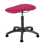 Therapy stool with cushion, standard with glides