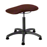 Therapy stool with cushion, standard with glides