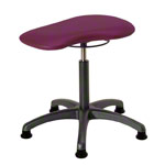 Therapy stool with cushion, standard with glides