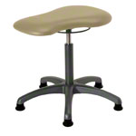 Therapy stool with cushion, standard with glides