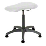 Therapy stool with cushion, standard with glides