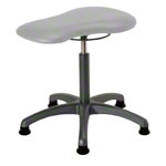 Therapy stool with cushion, standard with glides