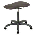 Therapy stool with cushion, standard with glides