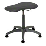 Therapy stool with cushion, standard with glides