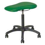 Therapy stool with cushions, standard with wheels