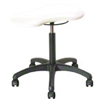 Therapy stool with cushions, standard with wheels